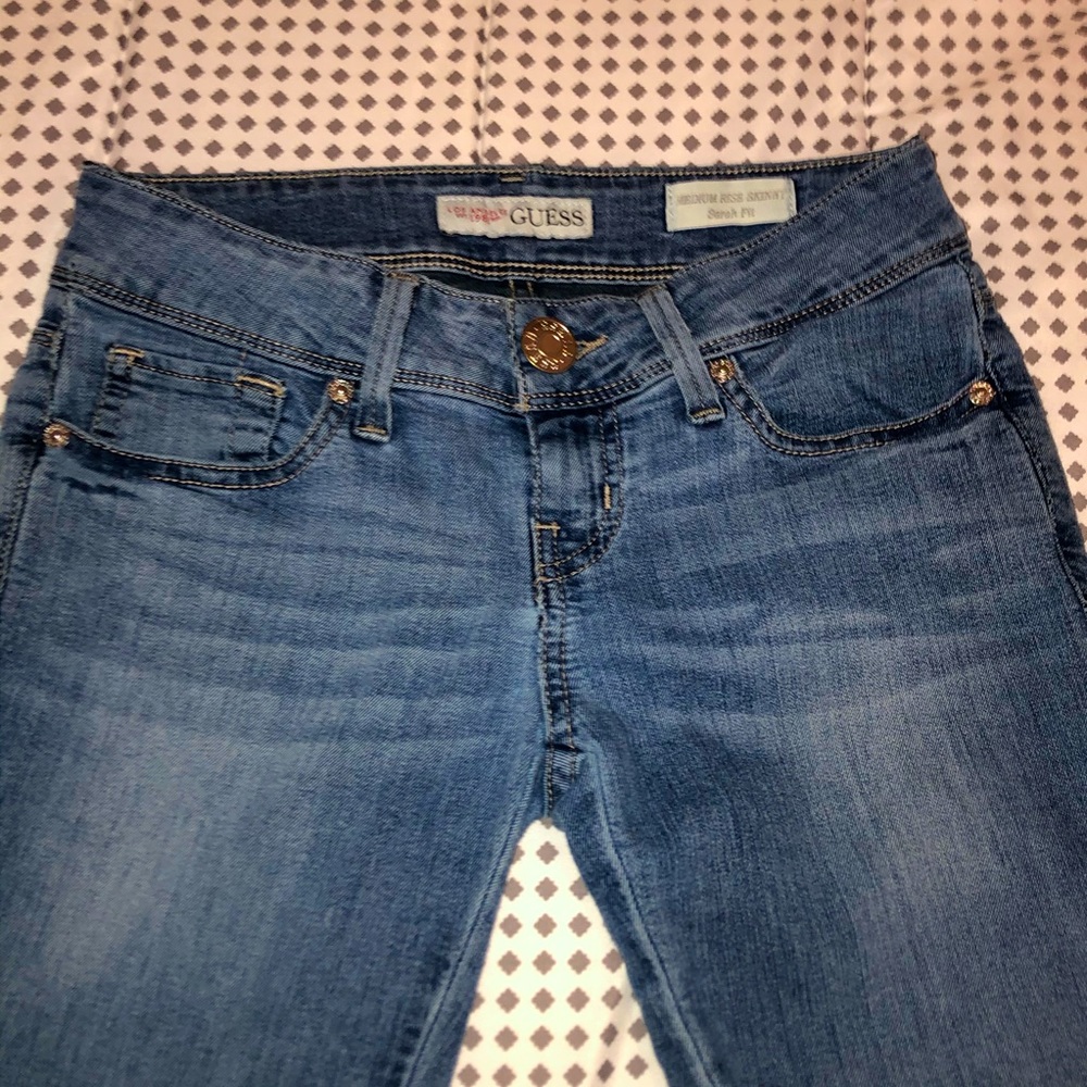 Guess Mid Rise Skinny Jeans
